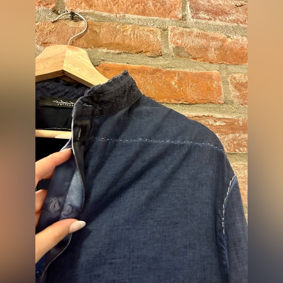 UMIT UNAL blue silk shirt 💙 - Picture 4 of 8